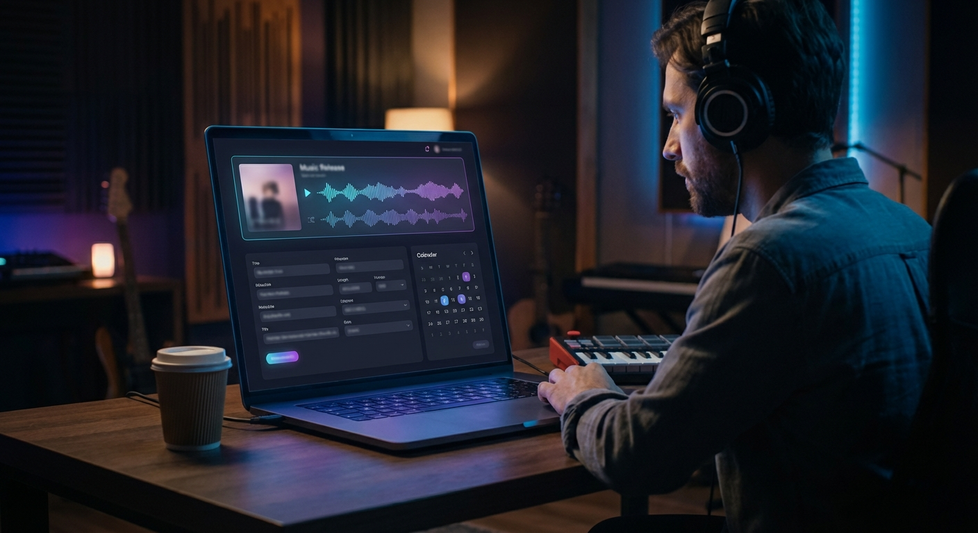One place for your release, audio, artwork, metadata, and dates